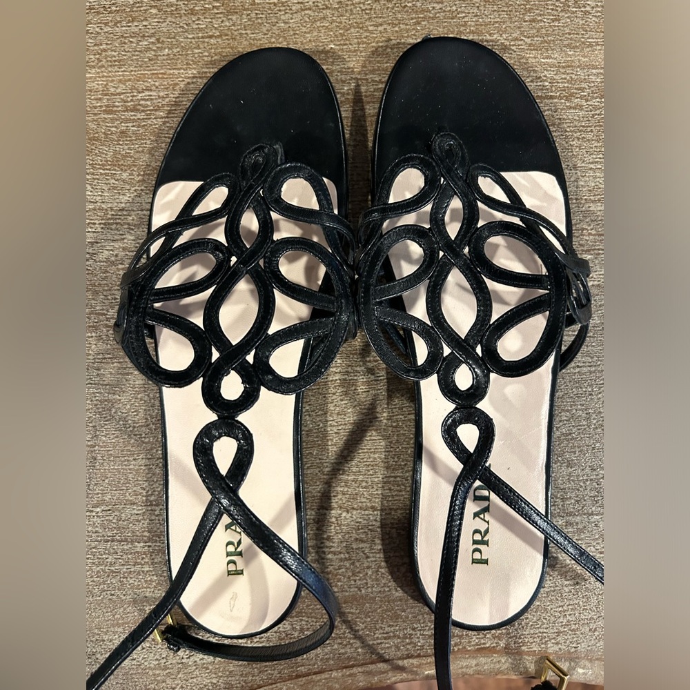 PRADA Capretto Sandals
